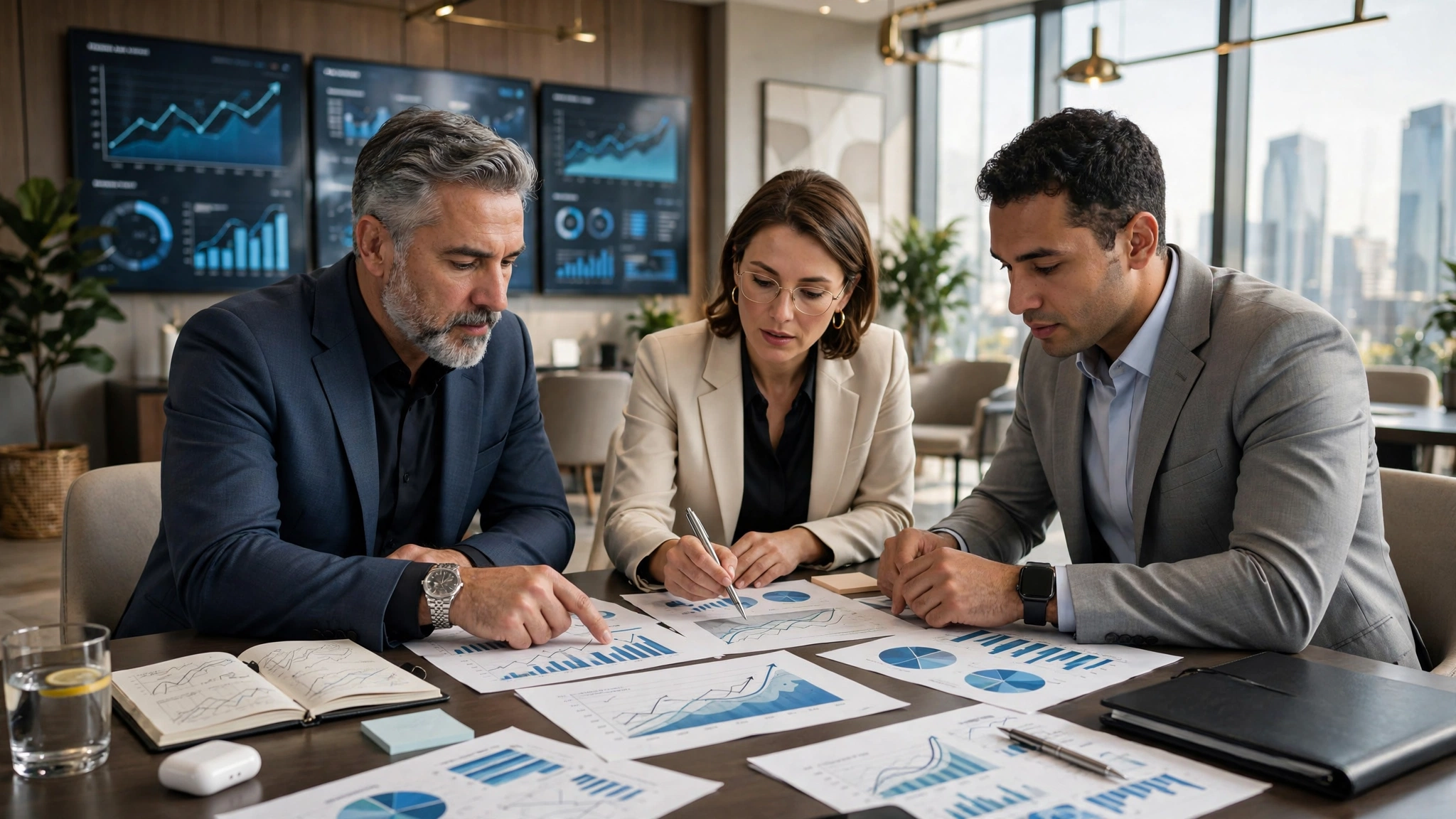 Corporate growth meeting and strategic business discussion
