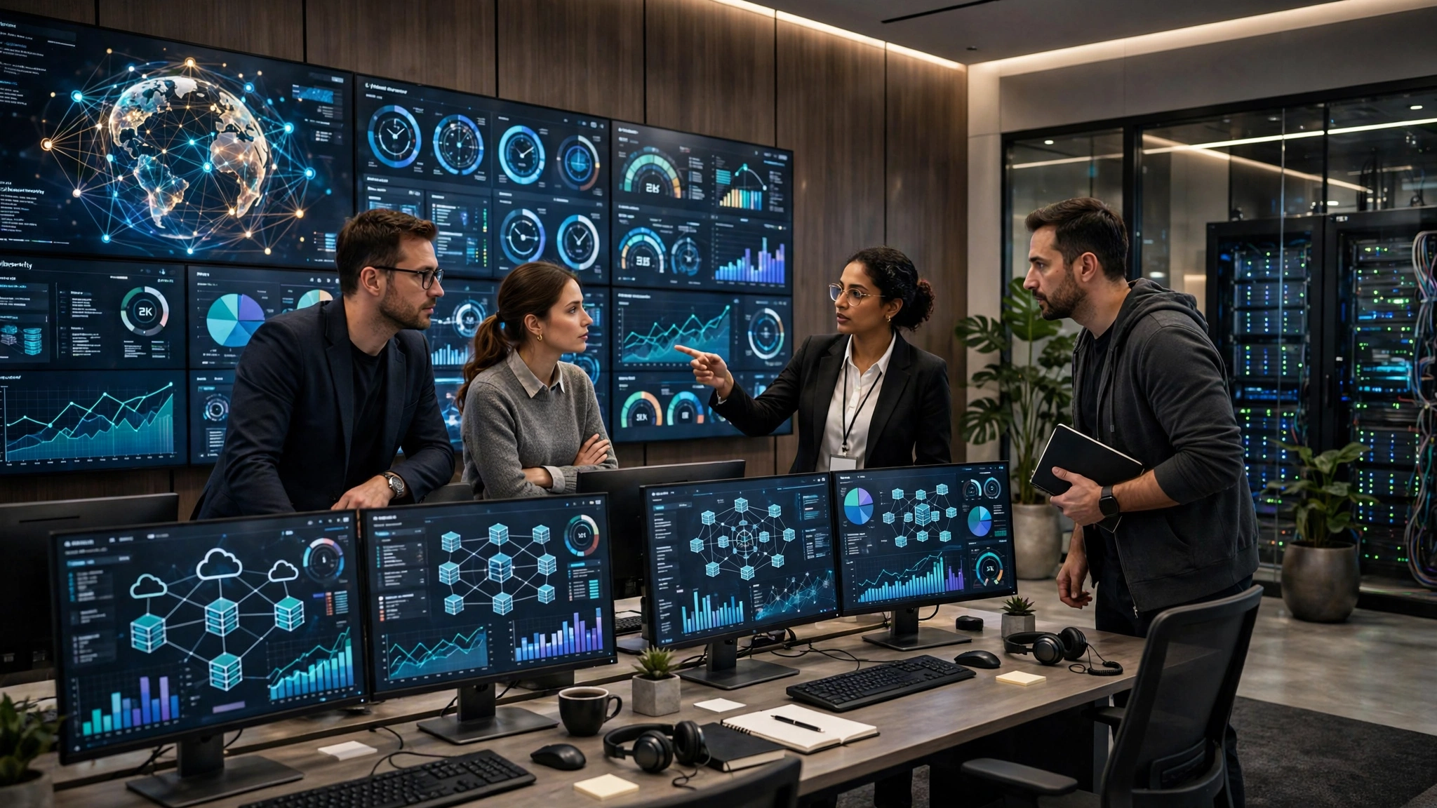 IT team collaboration and network operations center